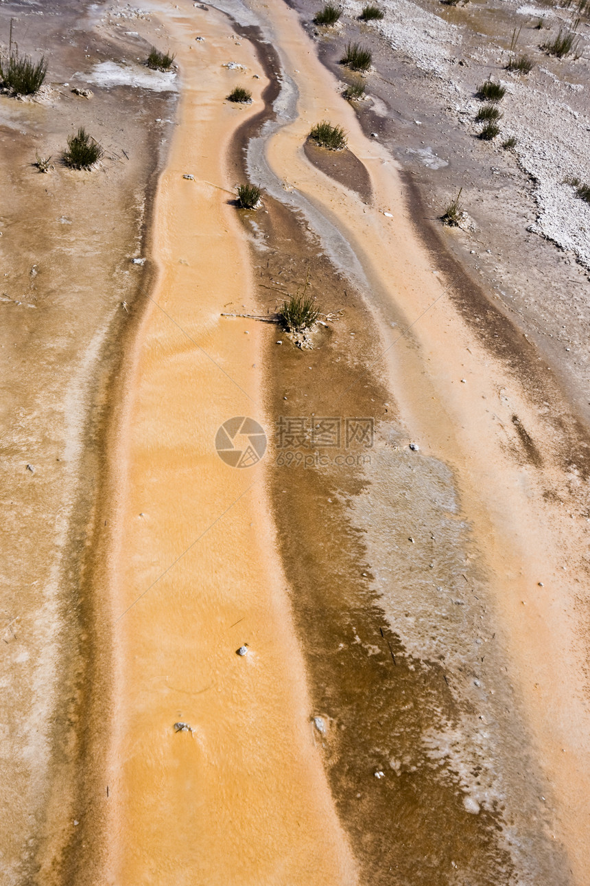 黄石碑的颜色地质学喷泉橙子色彩图片