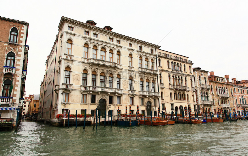 威尼斯大运河海洋建筑物假期吸引力运河意大利人缆车旅行教会南方人图片