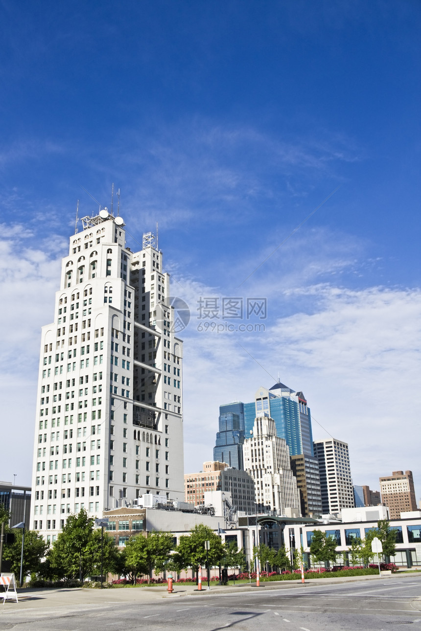 堪萨斯城  市中心城市景观摩天大楼城市生活建筑学日落天空都市风光建筑图片