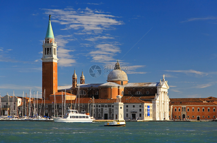 威尼斯的风景城市海洋假期建筑物教会圆顶南方人运河旅游缆车图片