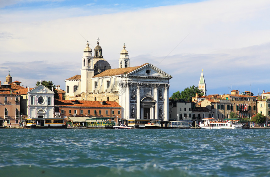 威尼斯的风景南方人海洋运河旅行圆顶吸引力游客地标城市建筑物图片