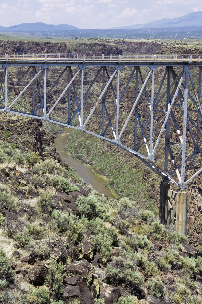 里奥格兰德峡谷大桥建筑学地标建筑跨度结构峡谷岩石建造公路图片