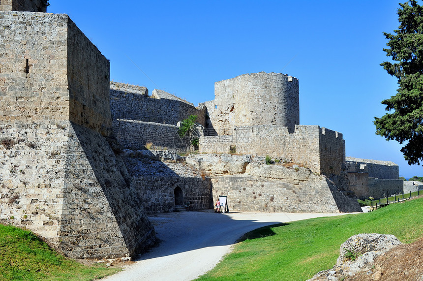罗兹老城城市地标建造城堡旅行堡垒防御图片