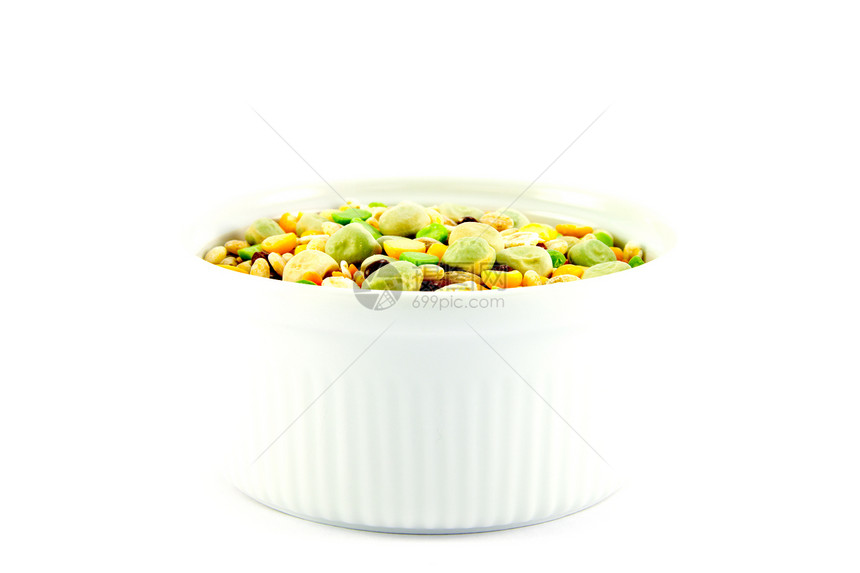 汤脉冲营养扁豆种子厨房绿色传统园艺食物白色盘子图片