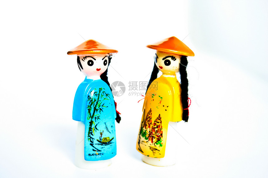 越南传统洋娃娃Name衣服手工装饰品历史性数字木偶文化庆典创造力展示图片