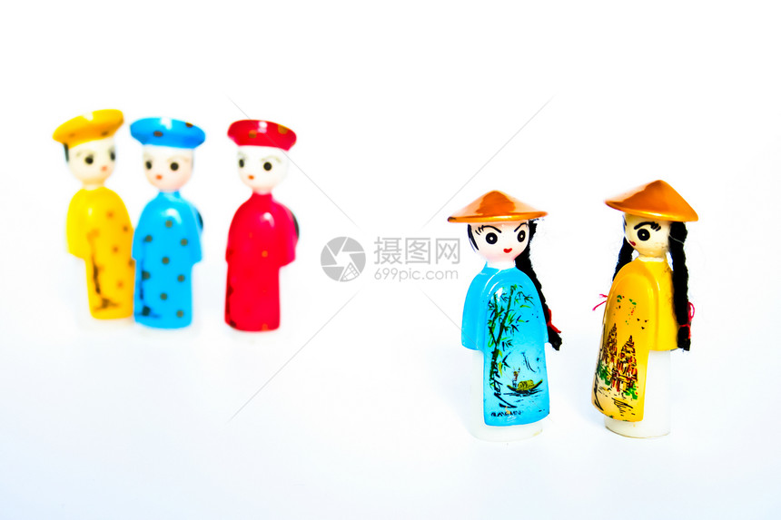 越南传统洋娃娃Name手工展示庆典装饰品木偶衣服创造力历史性文化数字图片