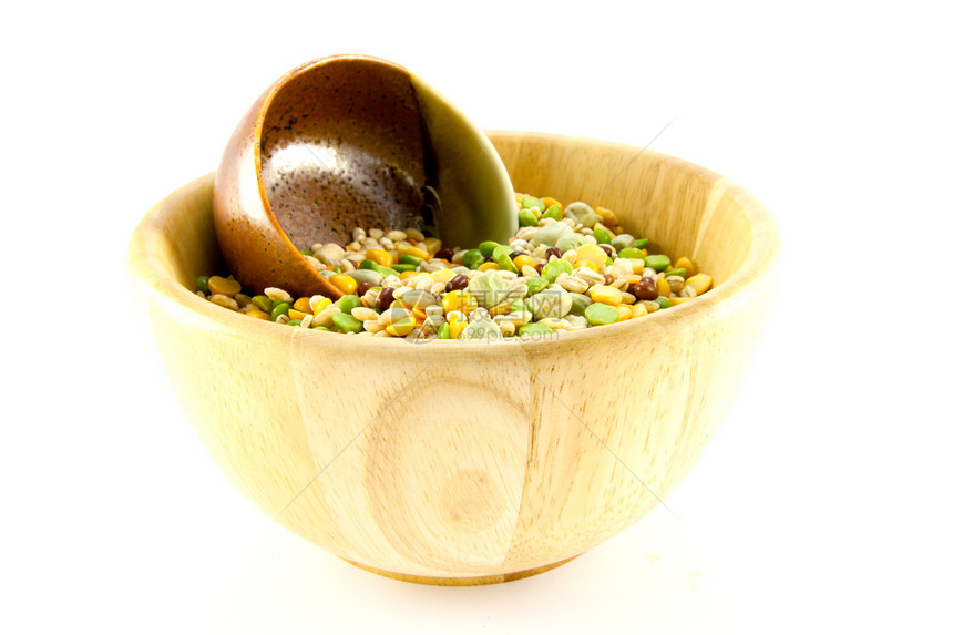 汤脉冲炊具绿色谷物营养饮食种子核心美食木头扁豆图片