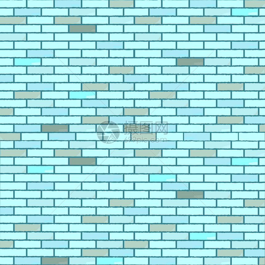 蓝色无缝砖墙砖墙石头历史城市岩石黏土橙子积木矩形建筑学图片