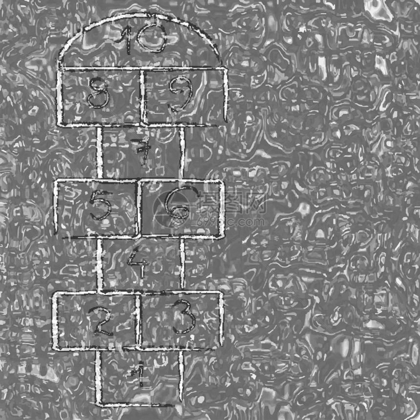 液态纹理和跳式苏格兰操场闲暇游戏数字插图童年黑色蓝色正方形白色图片