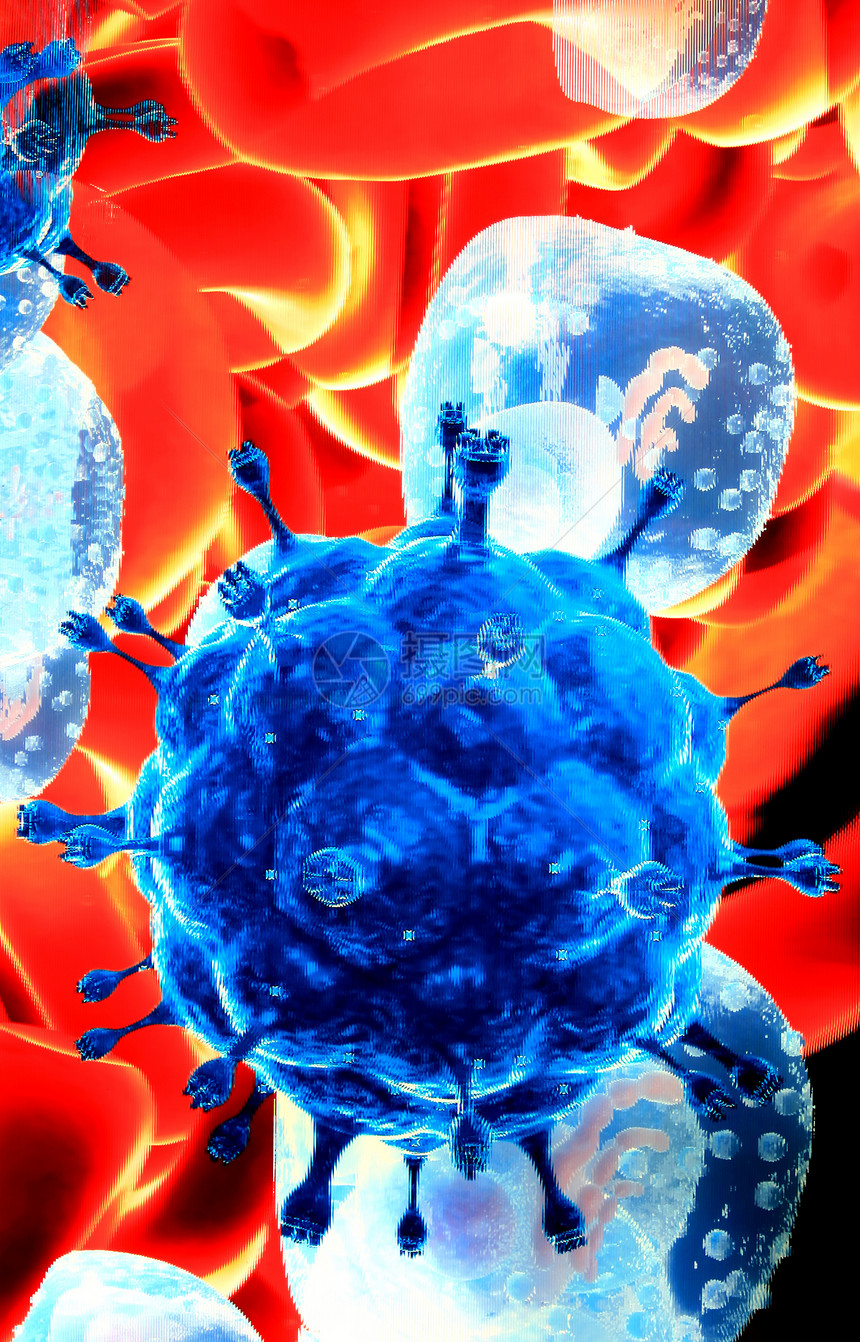 红血细胞封闭学习器官蓝色宏观死亡圆形电子居住医疗照片图片