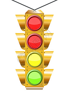 走走停停装有四发光灯信号灯停留红绿灯绿色信号街道交通反射玻璃玻璃状背景