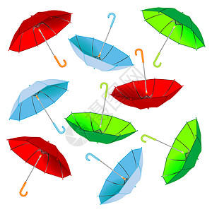 伞式气候阳伞庇护所白色尼龙天气背景图片