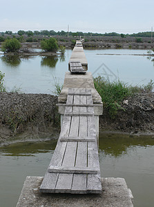 泰国瓜养池上桥的桥梁背景图片