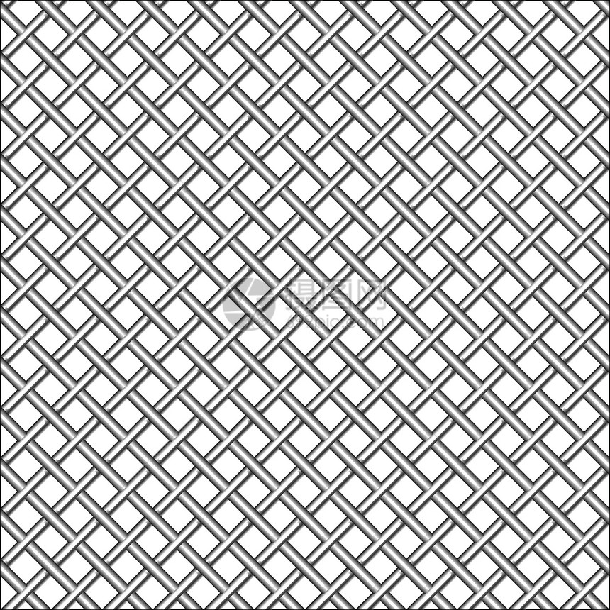 设计有金属现实实事求是网格的设计灰色网状对角线工业白色安全宏观插图栅栏墙纸图片