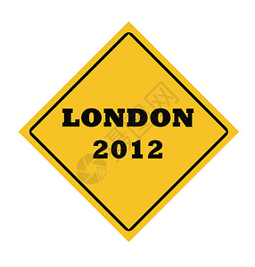 2012年伦敦路标背景图片