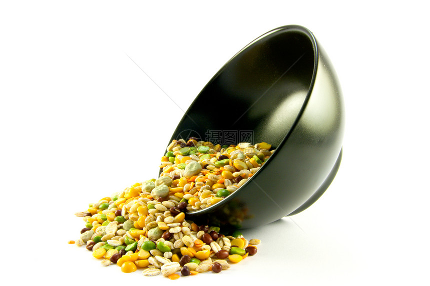 从碗里爬过来的苏抽脉搏核心饮食营养脉冲传统谷物美食绿色黑色厨房图片