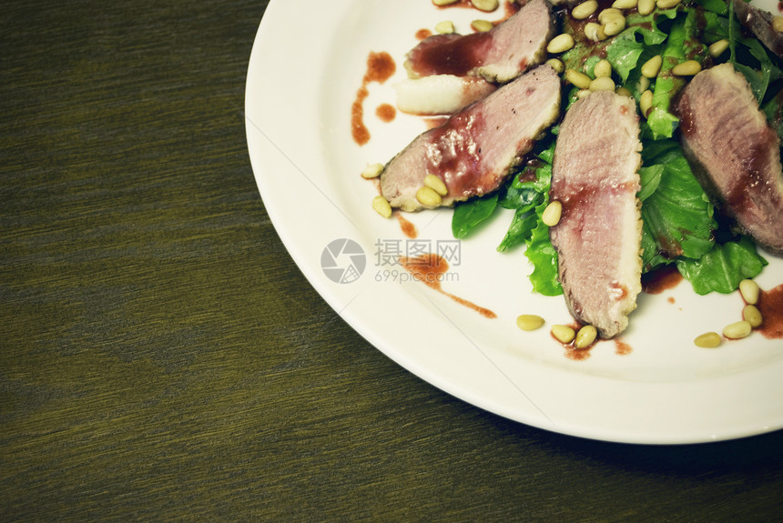 肉盘牛扒沙拉牛肉晚餐坚果餐厅肉汁油炸菜单蔬菜图片