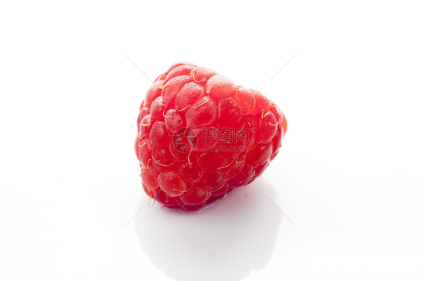 孤立的草莓浆果营养覆盆子水果白色食物图片