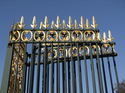 镀金的围栏背景图片