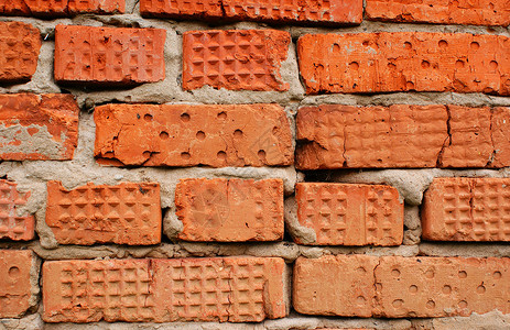 砖砖墙防御红色死路材料建筑建造障碍背景图片