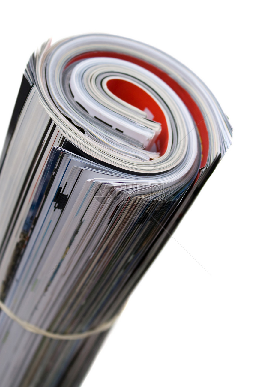 滚动杂志宏观教育白色超载折叠报纸打印社论报告订户图片