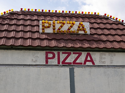 披萨比萨皮士牌背景图片