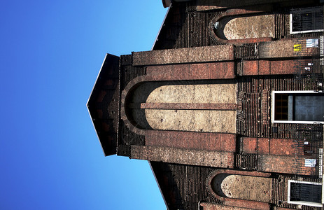 教会宗教蓝色上帝建筑学建筑天空背景图片