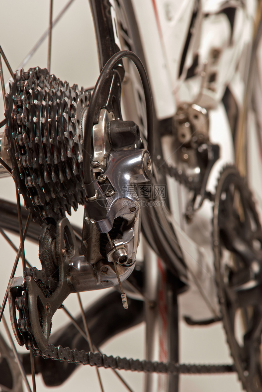 自行车后轮系统图片