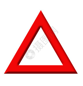 警告三角道路标志背景图片
