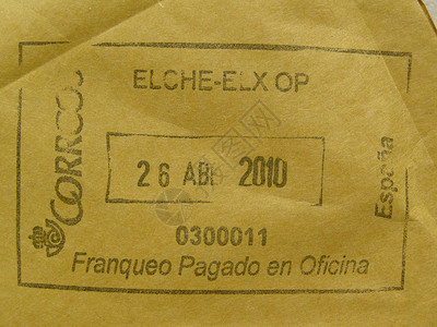 西班牙的邮后计量表背景图片