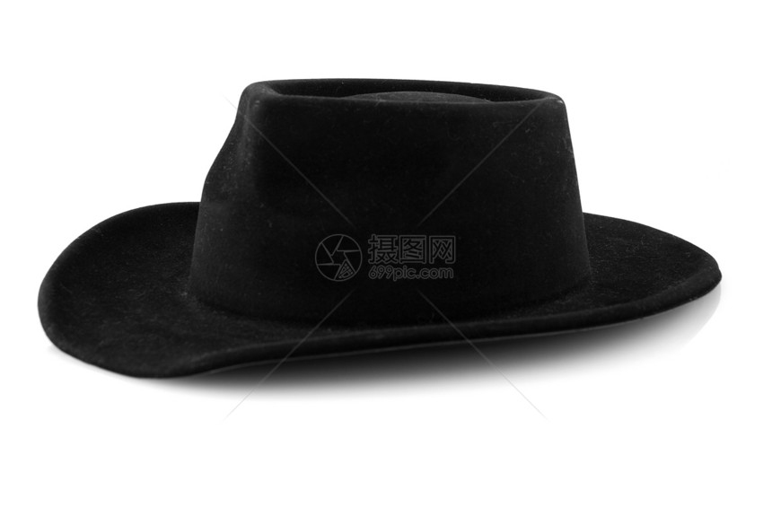 西方牛仔黑帽子图片