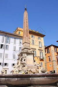 纪念碑喷泉城市意大利语高清图片