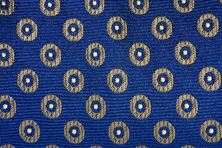 组织质体棕色织物青色条纹丝绸圆圈蓝色领带背景图片
