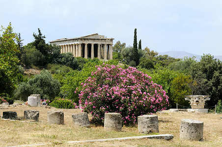 雅典的旧古老古代背景图片