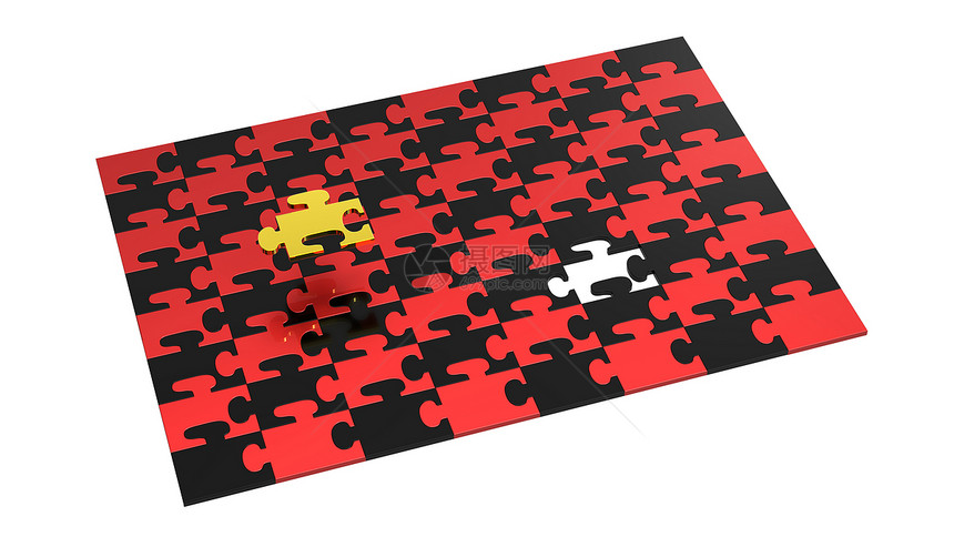 最后一块测试拆卸挑战玩具游戏逻辑红色黑色白色解决方案图片