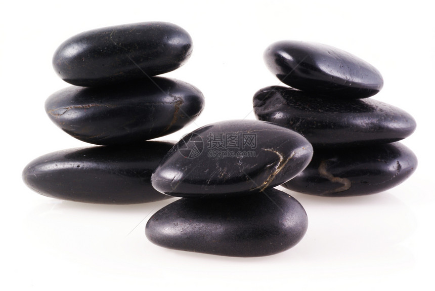 赞温泉黑色岩石石头冥想治疗白色平衡文化图片