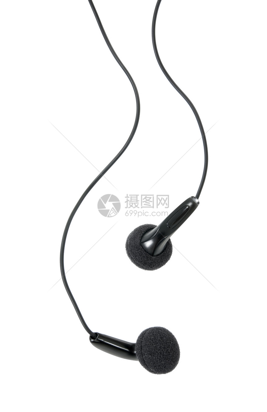 黑耳听器塑料白色黑色技术立体声音乐配饰配件插头金属图片