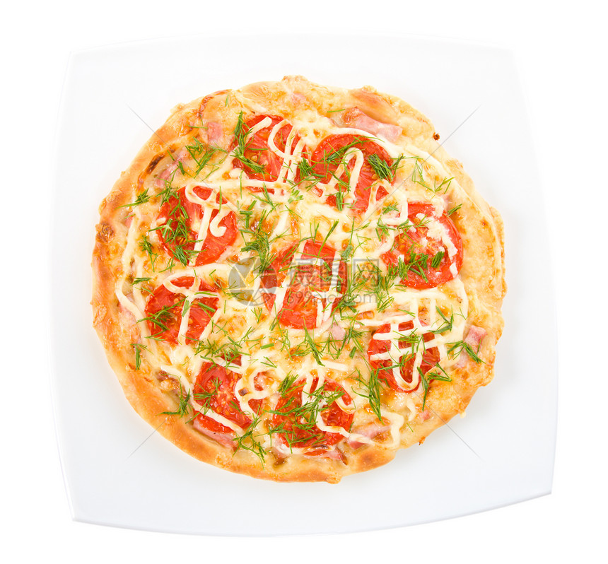 盘上披萨美食圆圈餐厅曲线速度烘烤蔬菜盘子茶点面团图片