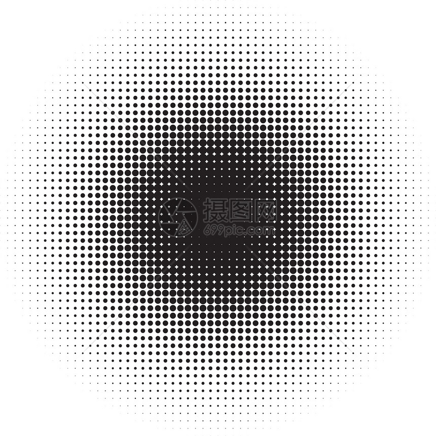 半色调图案绘画设计绘图插图计算机收藏圆圈白色曲线图片