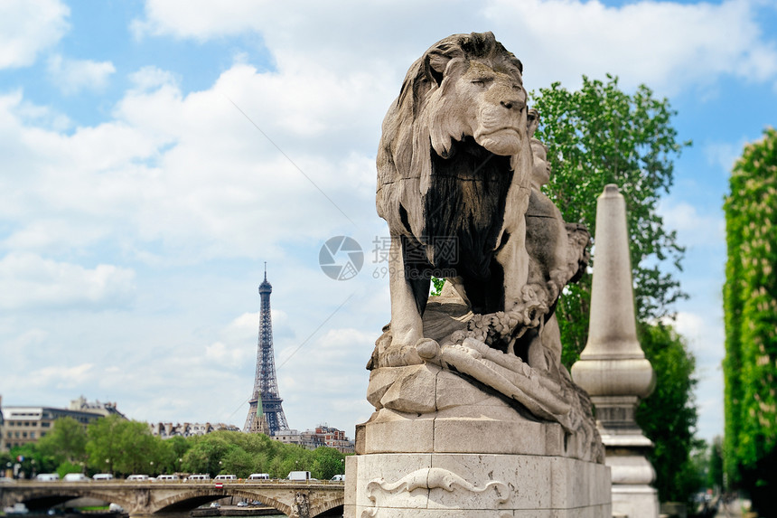 桥上的雕像景观花岗岩场景纪念碑地标城市历史狮子建筑雕塑图片