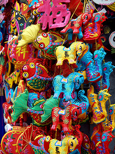 中华民族装饰古董花语传统动物风格玩具民间艺术节日装饰品背景图片