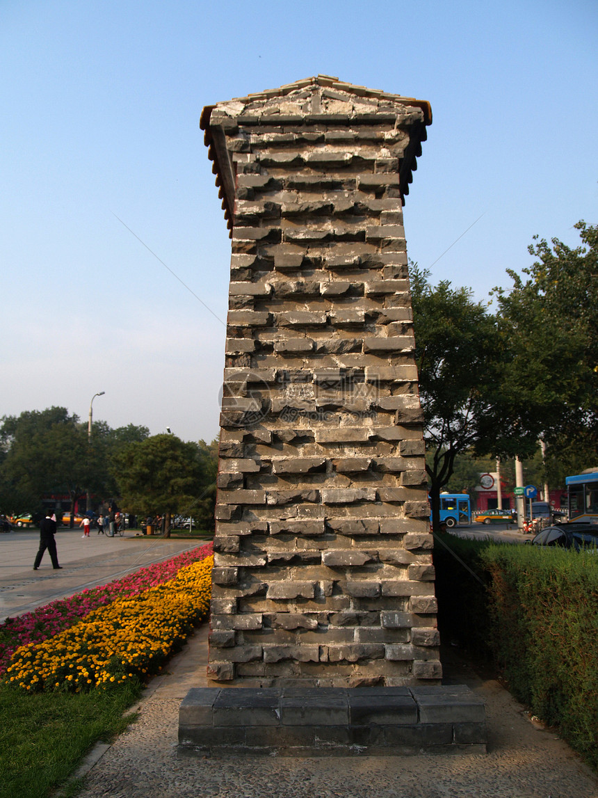 中华民族装饰雕像艺术数字正方形纪念碑石头雕刻装饰品风格图片