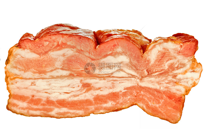 烟肉块润滑脂晚餐厨房白色杂货店红色猪肉食物食谱饮食图片