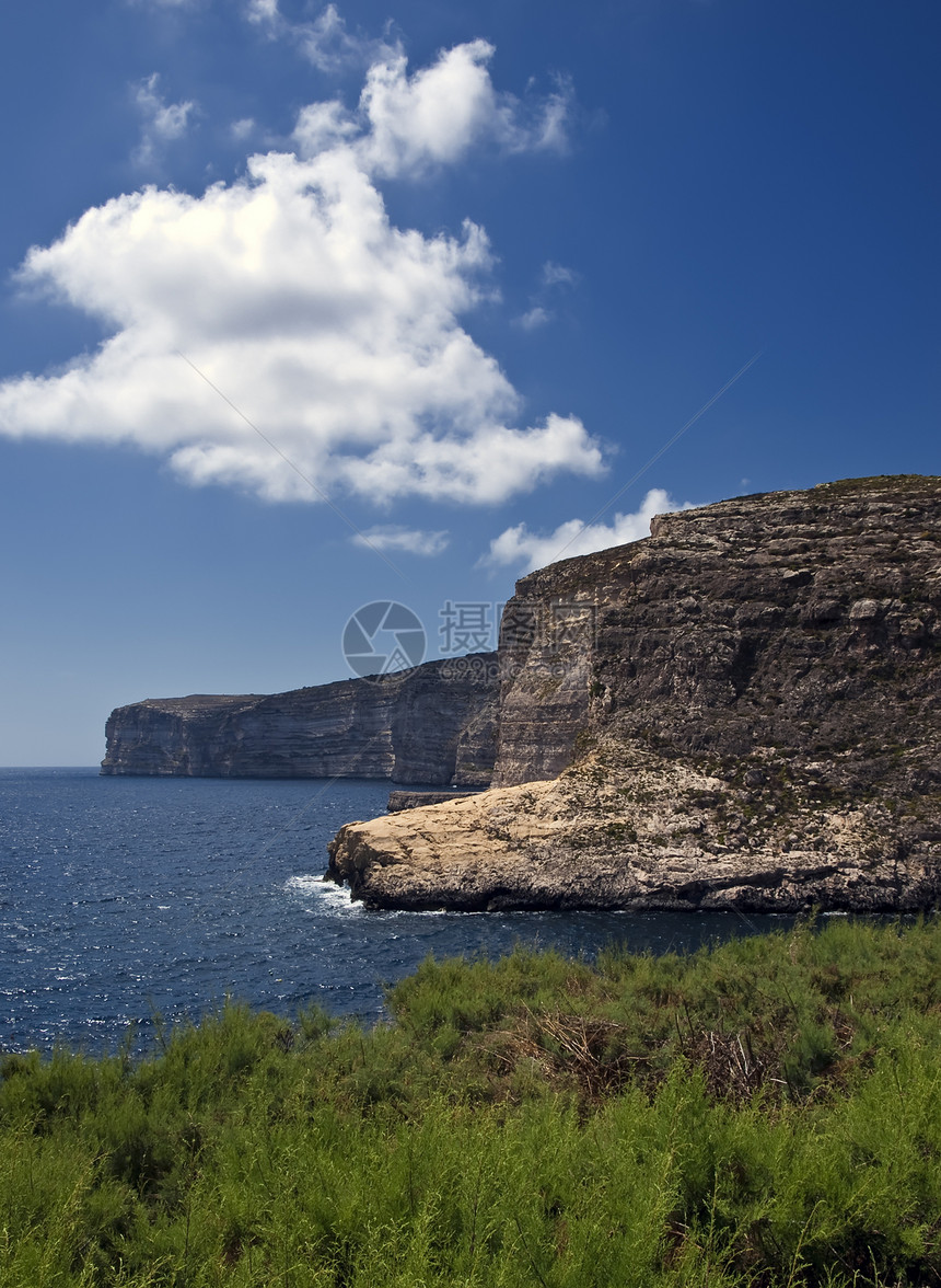 Xlendi 克里夫斯地理海岸石灰石场景地质学砂岩地震侵蚀旅行假期图片