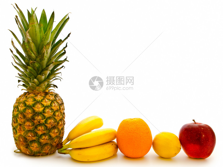 水果果营养松树橙子热带美食植物蔬菜早餐凤梨食物图片