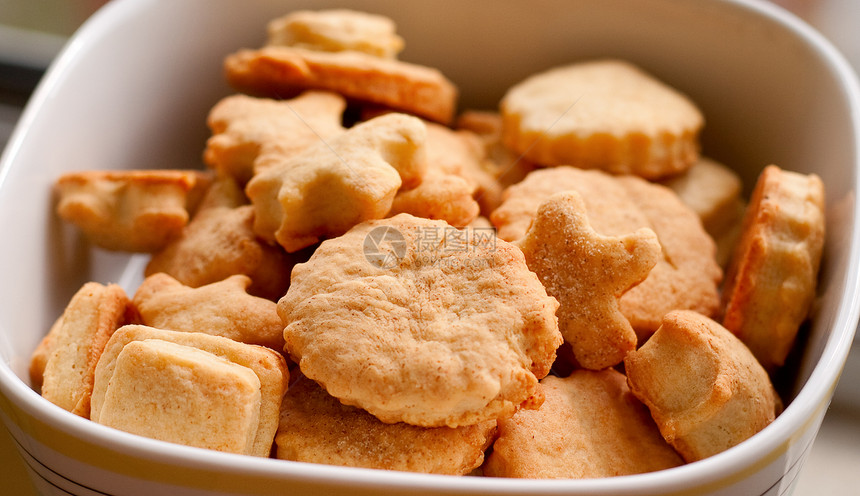 Cookies 饼干白色小吃谷物甜点团体面包食物香草传统糖果图片