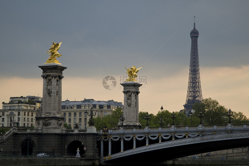巴黎和塞纳河天际景观目的地城市生活假期河岸旅游文化地标天空图片