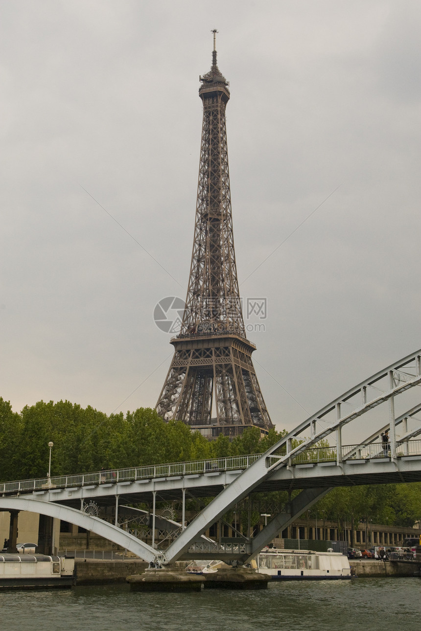巴黎和塞纳河风光都市文化城市生活日落天空假期地标旅游反射图片