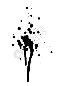 喷漆和喷滴设计黑与白对象斑点木材插图元素染色绘画白色背景图片