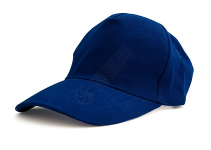 蓝棒球帽蓝色前额公用事业卡车棒球运动斜纹服饰帽子司机背景图片